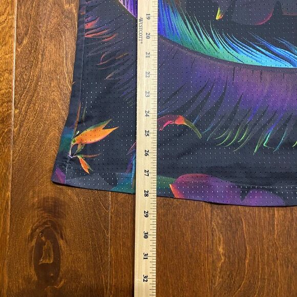 Nike Athletic Dri Fit Tropical Black Multicolor Mesh Jersey Men's Size Small - Picture 7 of 7